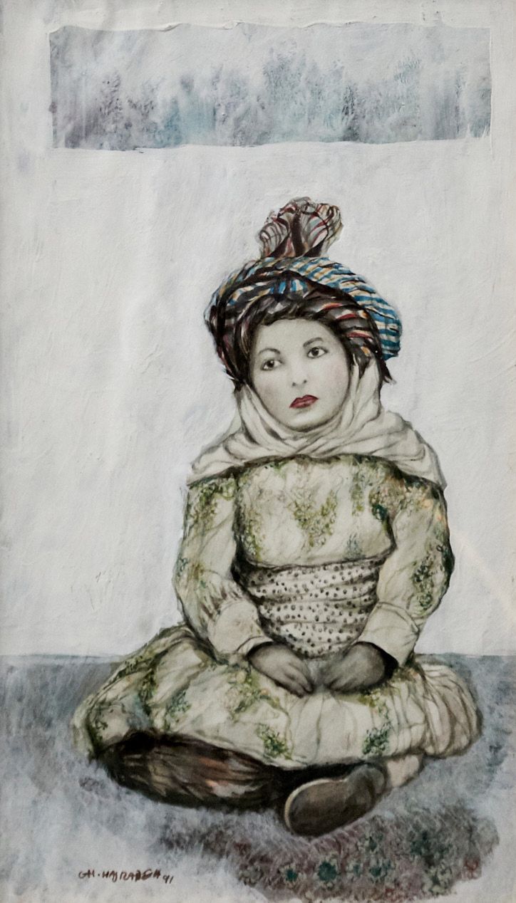 Ghasen HAJIZADEH (né en 1947) PRINCESSE, 1991
纸上混合媒体
左下方有签名和日期
38 x 22 cm - 14.9&hellip;