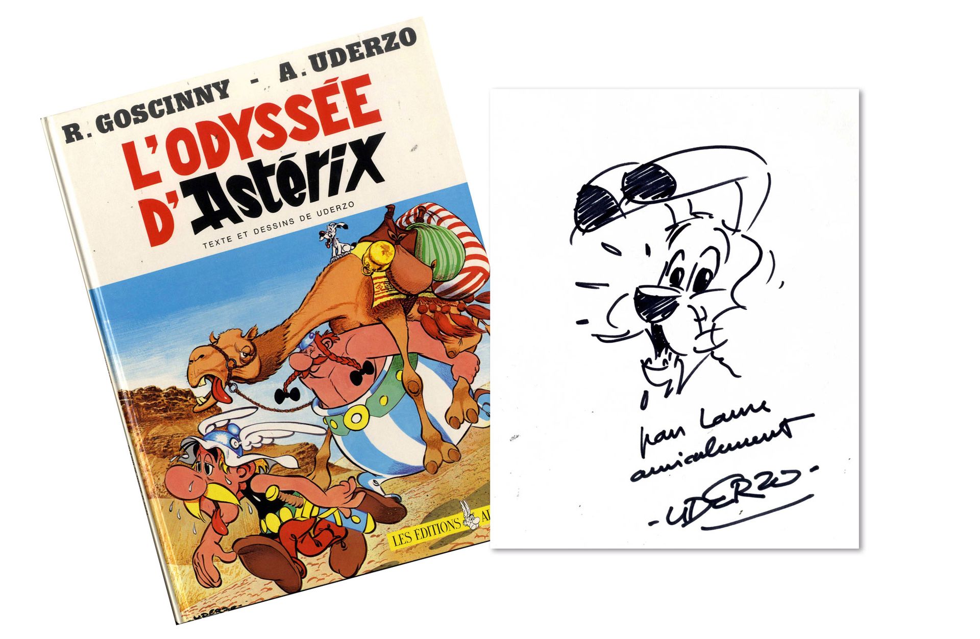 UDERZO, ALBERT & GOSCINNY, RENÉ Asterix
Äußerst seltene Widmung von Idefix mit s&hellip;