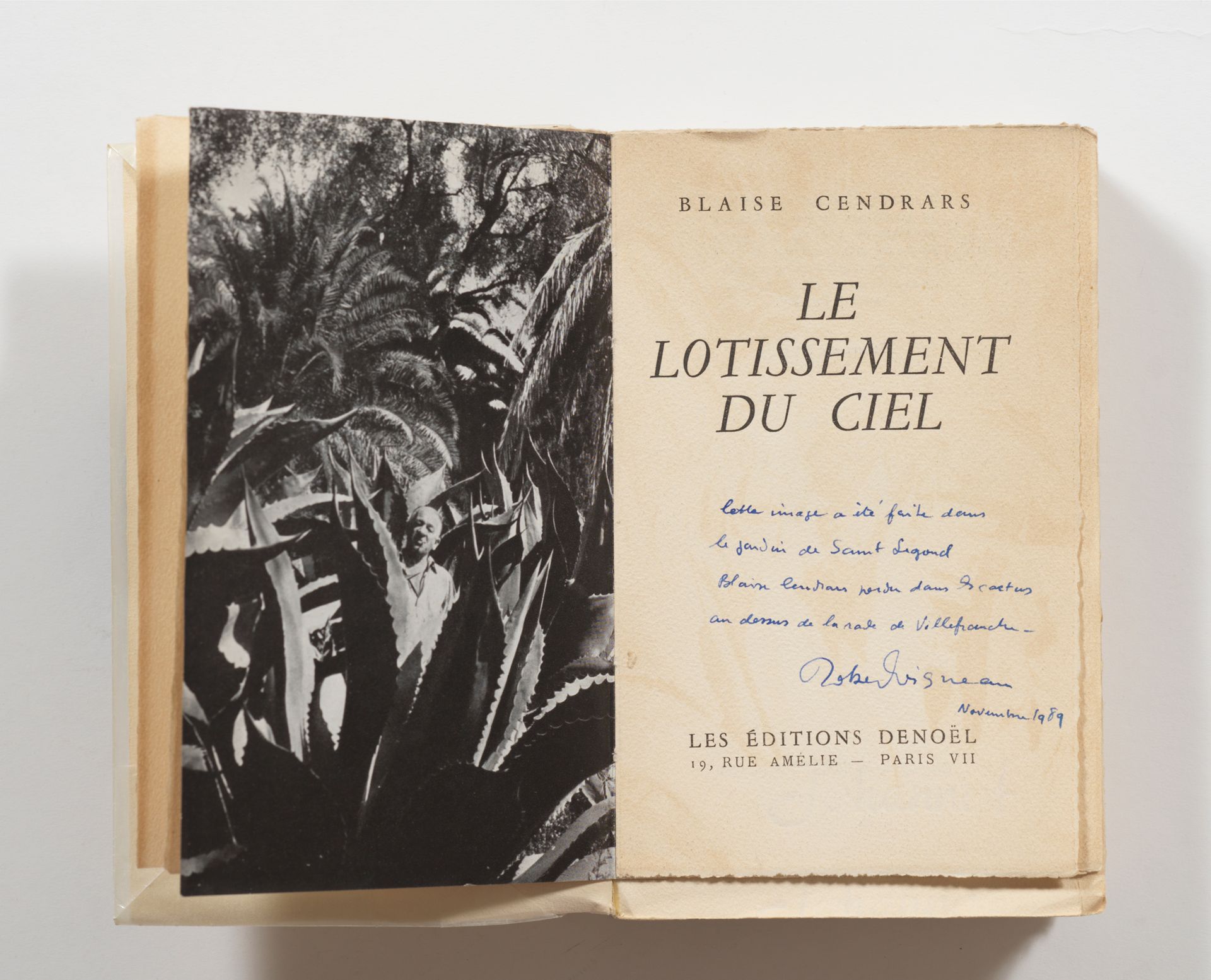 CENDRARS Blaise. Le Lotissement du Ciel. Denoël, 1949. In-12, brossura.
Prima ed&hellip;