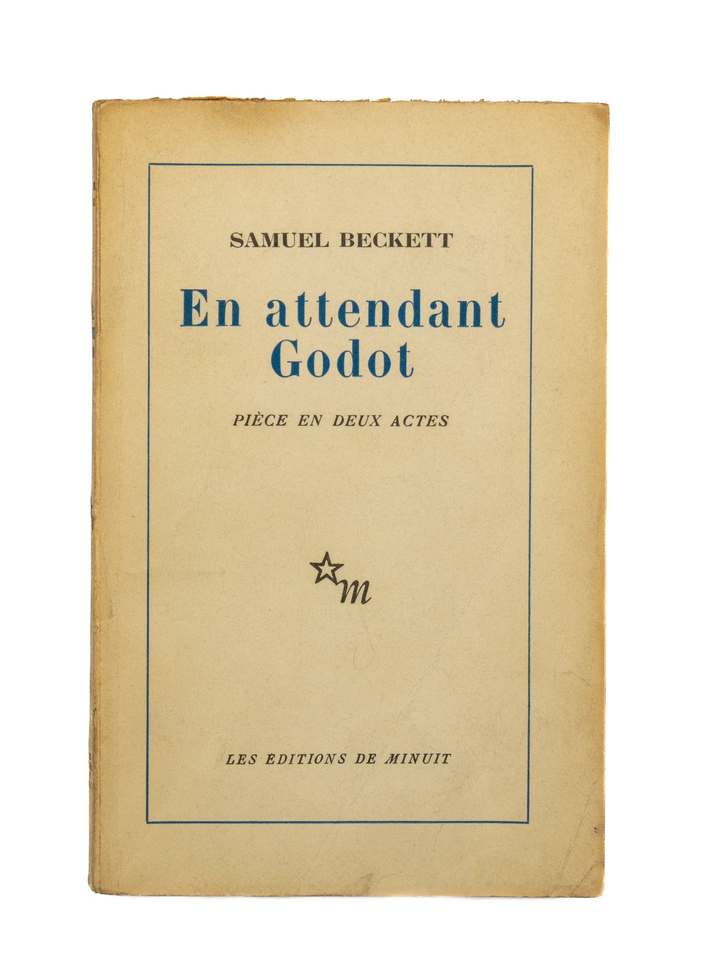 BECKETT Samuel. En attendant Godot. Paris, Editions de Minuit, 1952. In-8, broch&hellip;