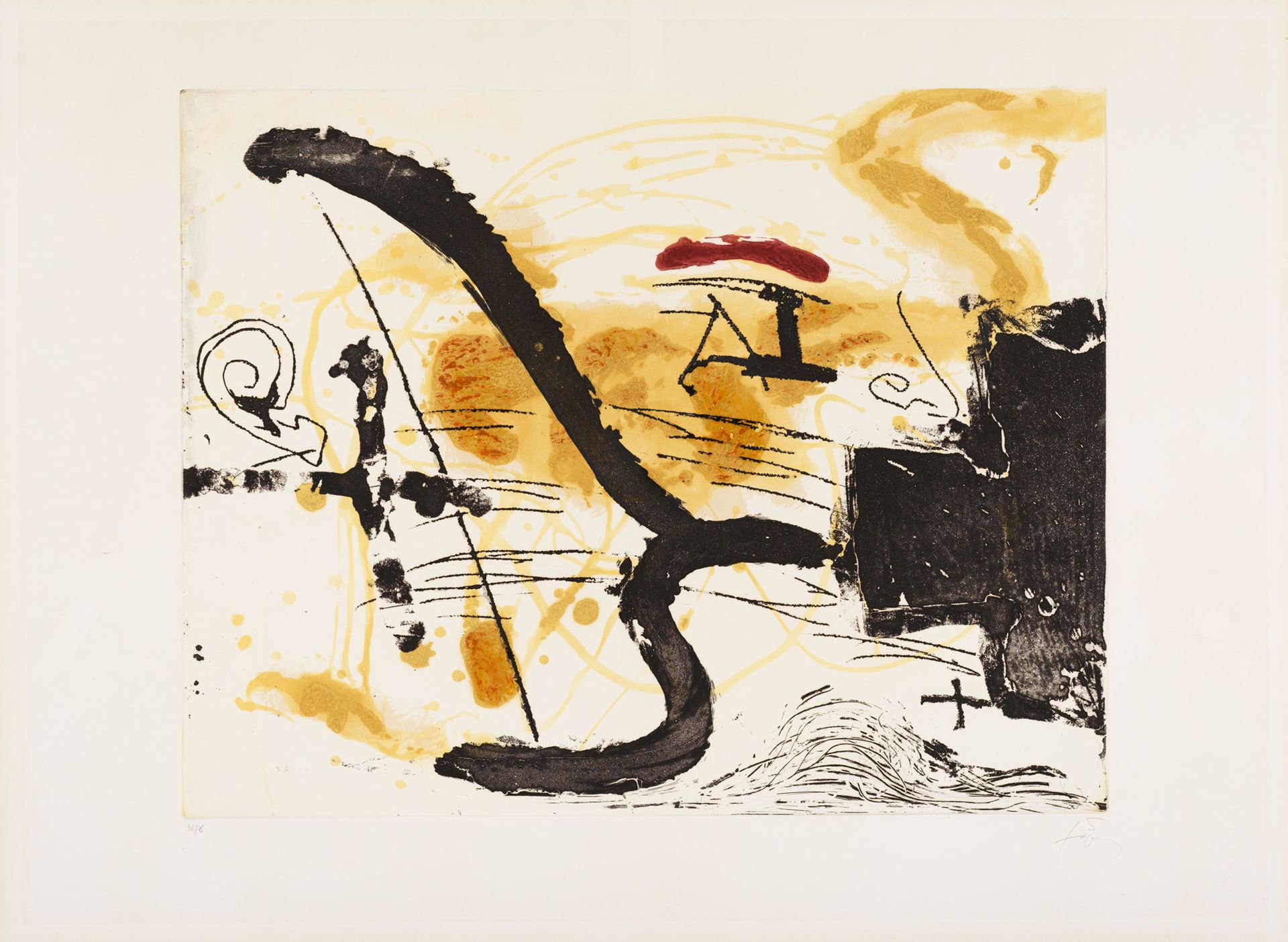 ANTONI TAPIES (1923-2012) UNTITLED
Aquatint in color on wove paper
Signed and nu&hellip;
