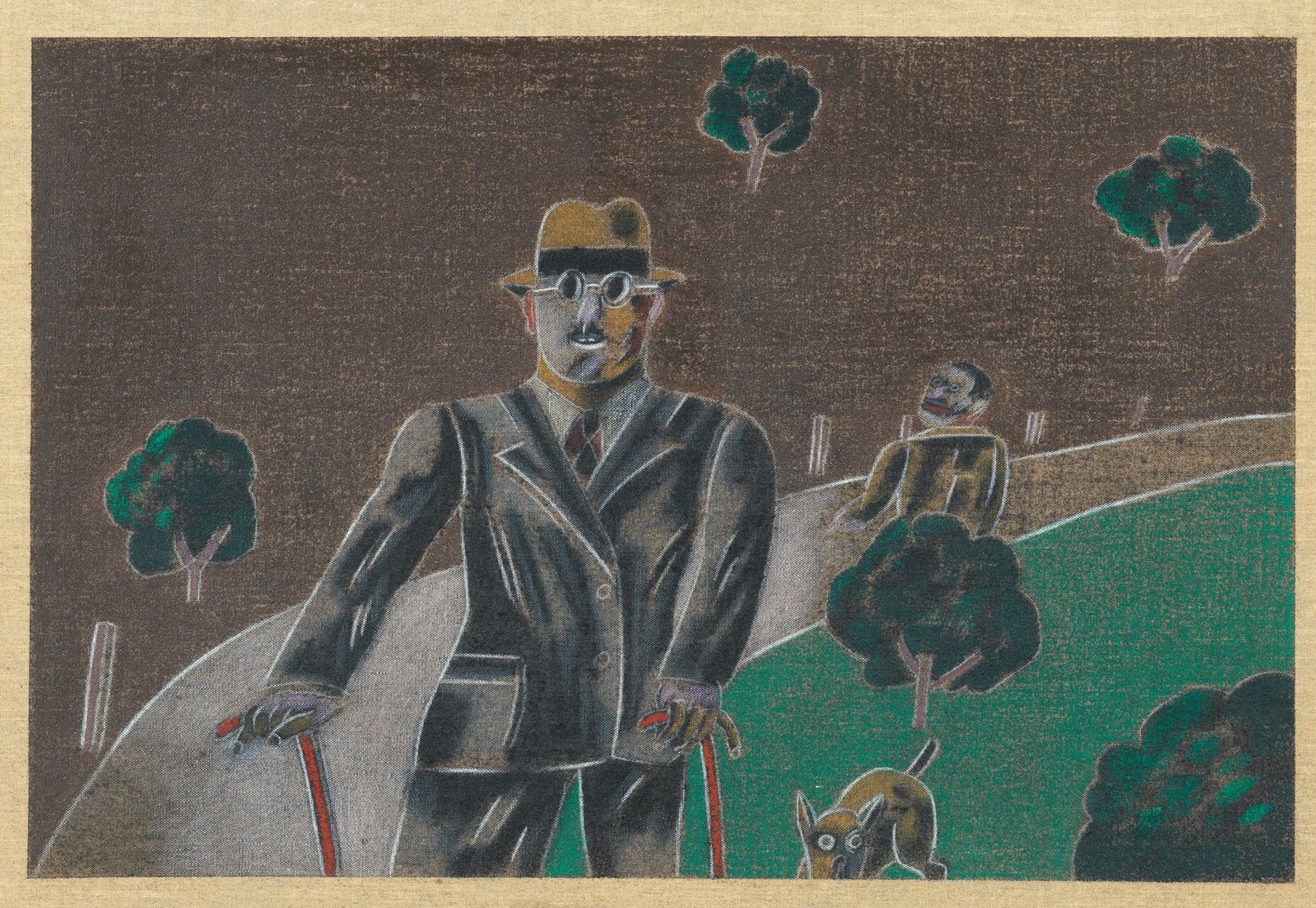 Antonio SEGUI (1934-2022) PERSONAGE, 1979
画布上的粉彩和木炭，背面有签名和日期
专用于背面 38,5 × 55 cm &hellip;
