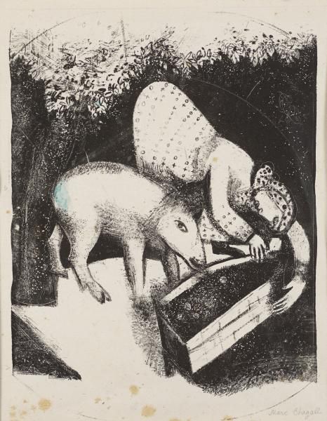 Marc CHAGALL (1887-1985) L'AUGE, 1925 (Mourlot, 25)
Lithographie noir sur vergé
&hellip;