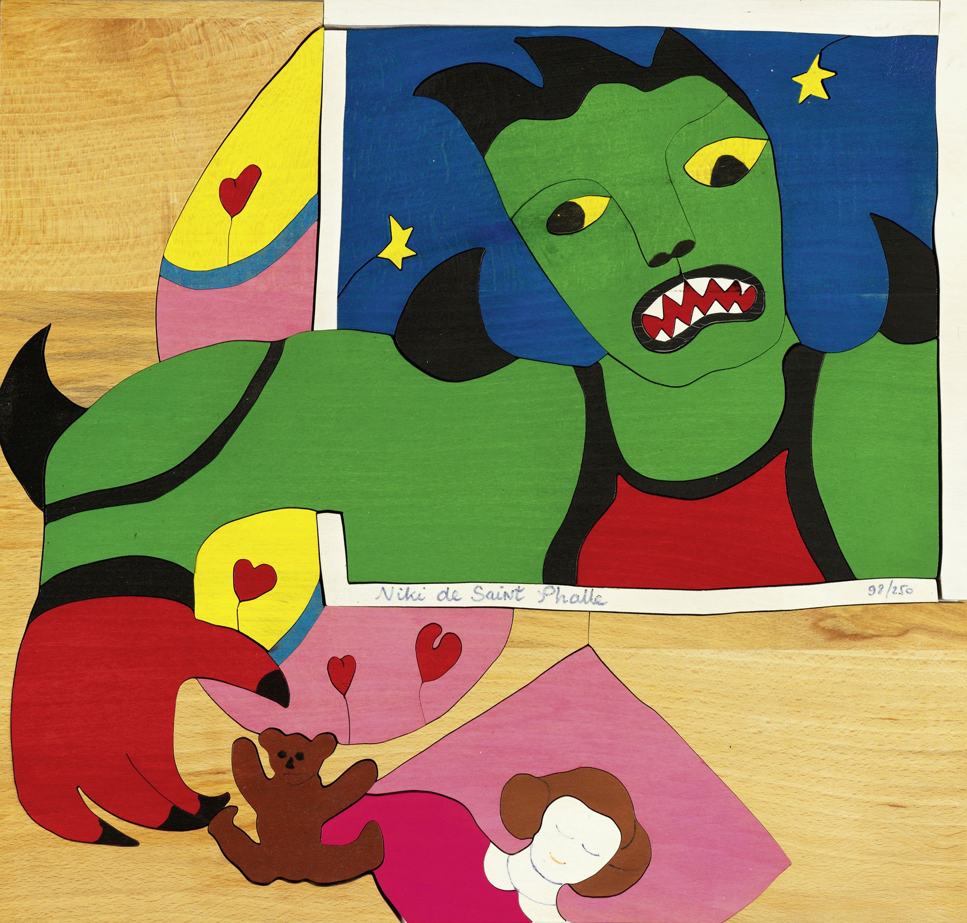 Niki de SAINT-PHALLE (1930-2002) PUZZLE MECHANTS MECHANTS, 1995
Serigrafia a col&hellip;