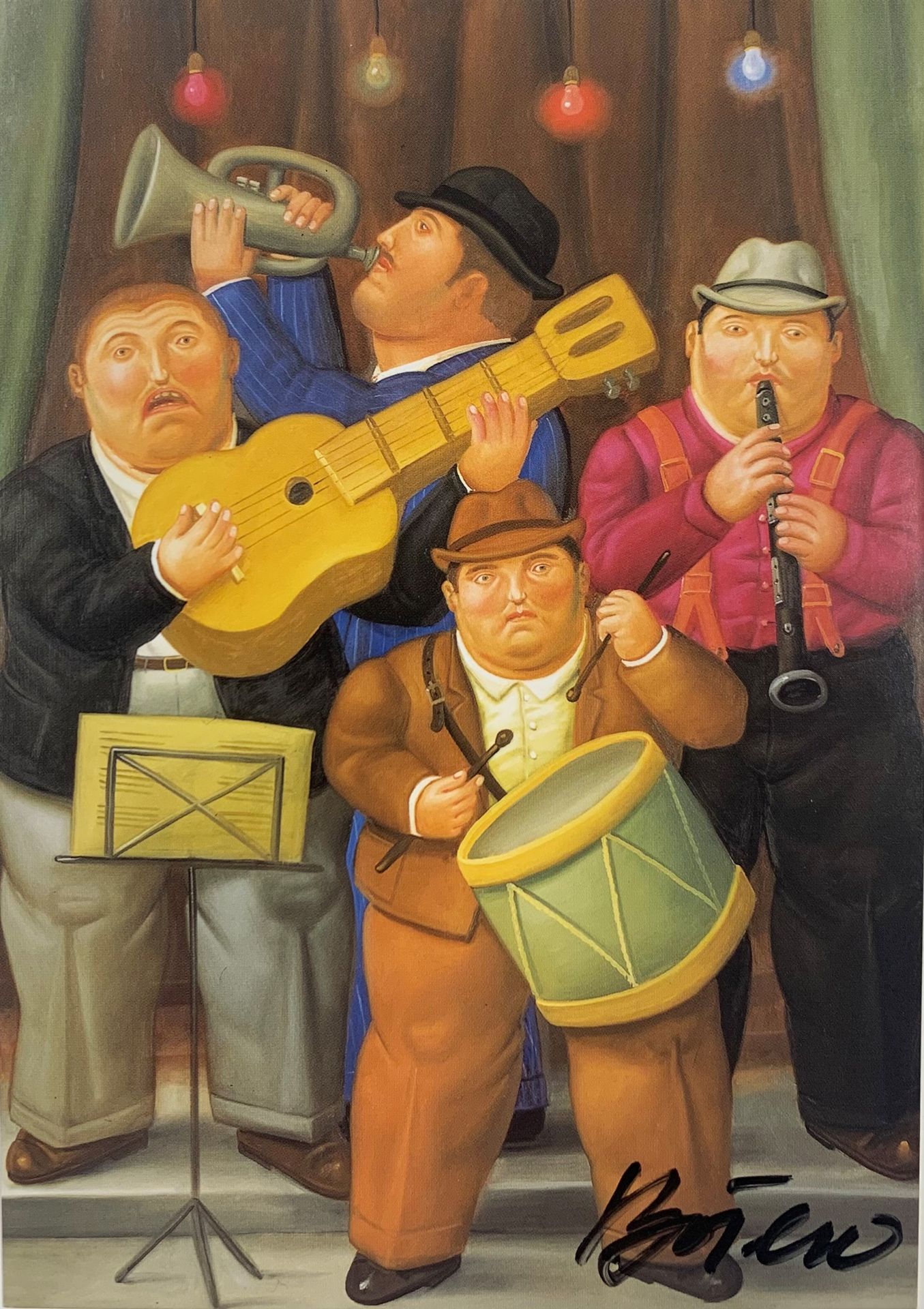 Fernando Botero (né en 1932) MUSICIENS, 2001
Carte postale
Signée au feutre noir&hellip;