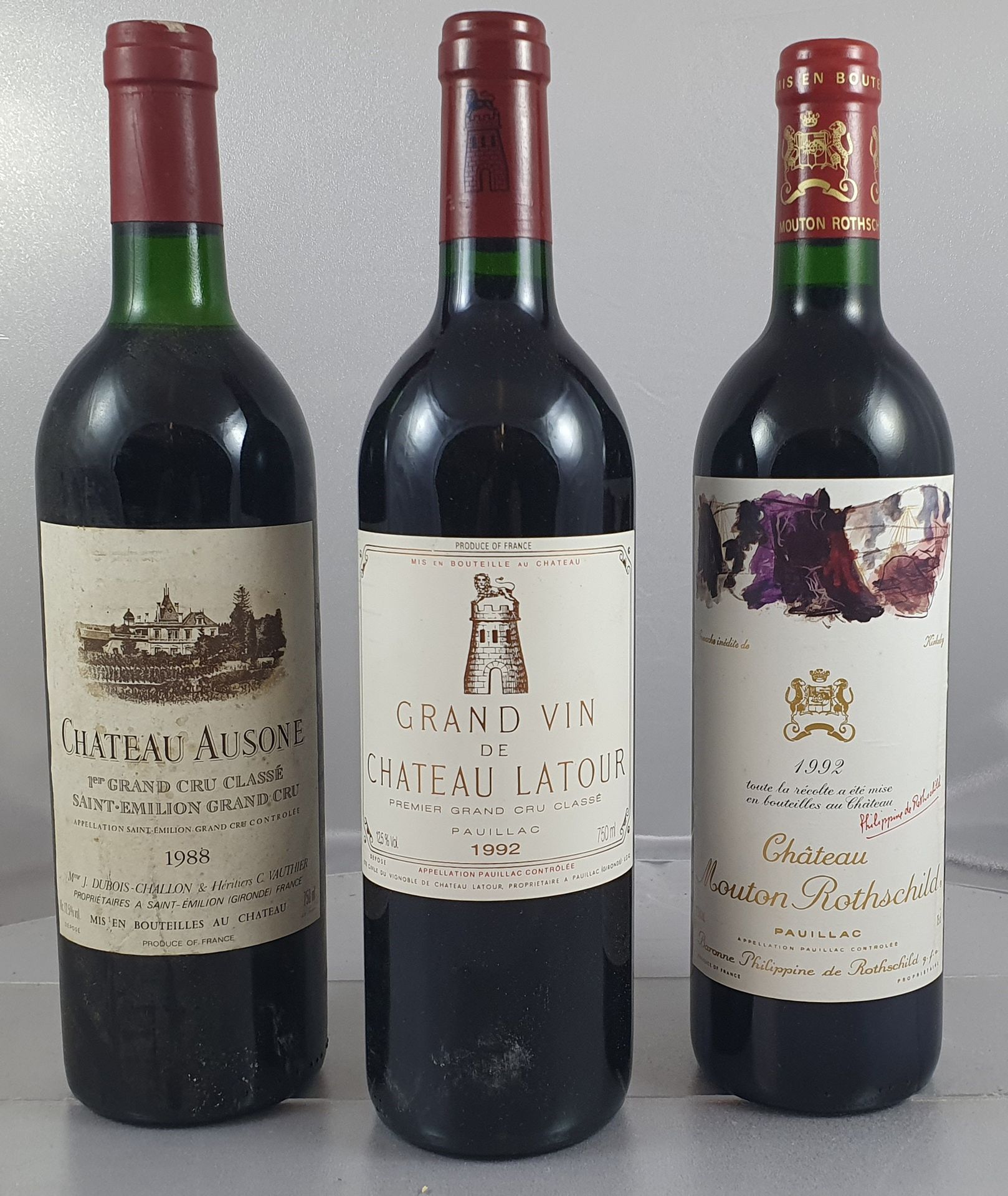 Château Ausone 1988, St Emilion 1er Grand Cru Classé (1) Château Latour 1992, Pa&hellip;