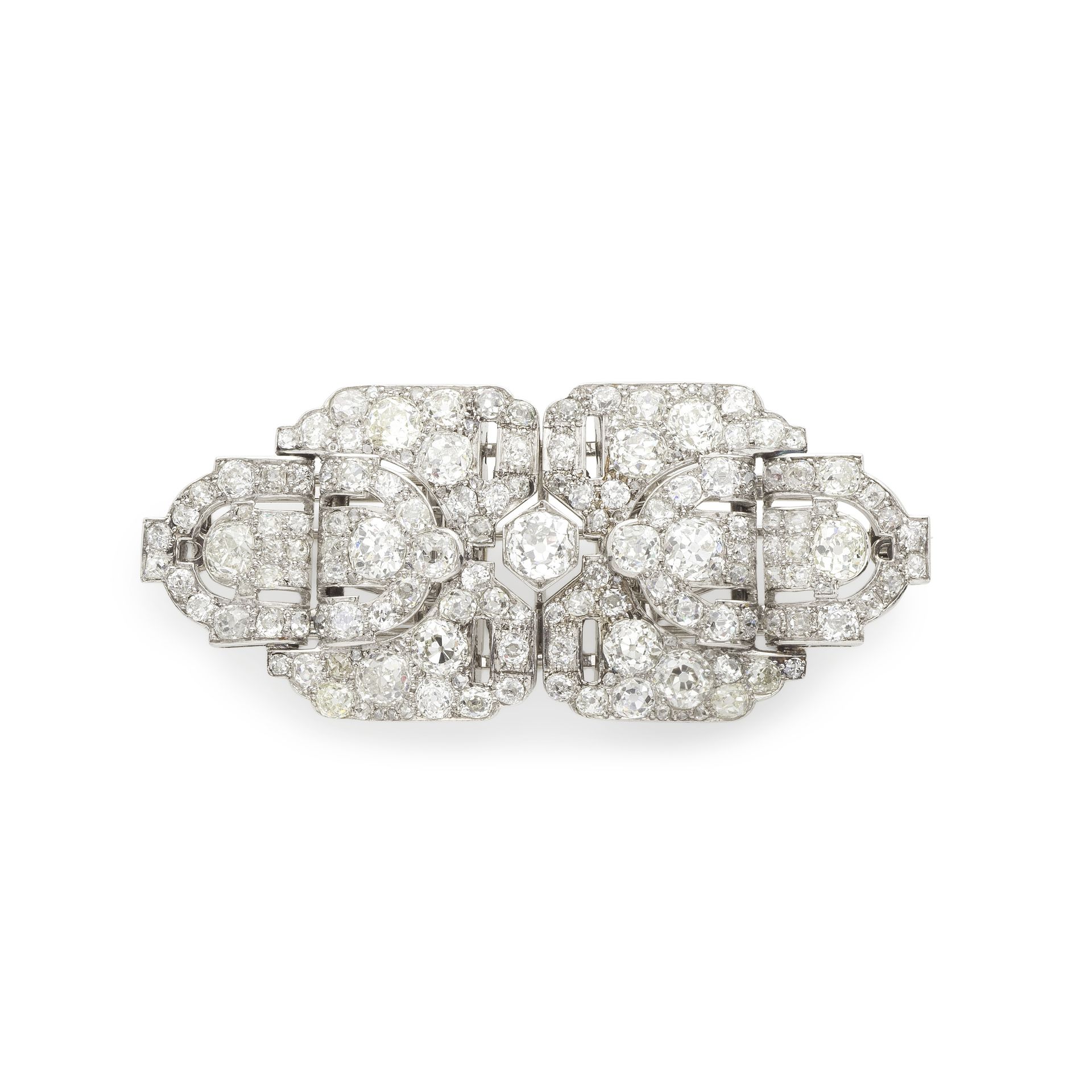 Null BROCHE DOUBLE CLIP DIAMANTS, CIRCA 1930
Sertie de diamants de taille ancien&hellip;