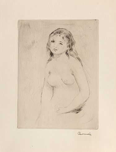 Auguste RENOIR (1841-1919) 
ETUDE POUR UNE BAIGNEUSE, 1918 (Delteil - Stella, 16&hellip;