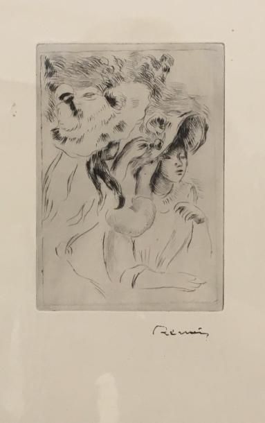 Auguste RENOIR (1841-1919) 
Ensemble de trois planche tirée de l'ouvrage «
Table&hellip;