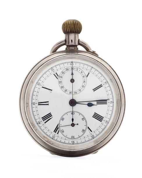 BREITLING Un des premiers chronographes de poche Montbrillant réf. 23/26735 cadr&hellip;