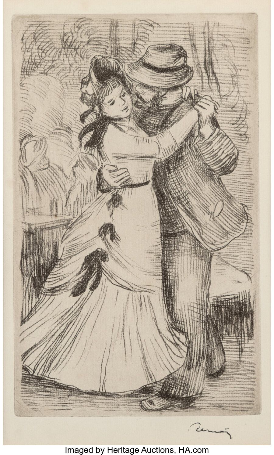 Pierre-Auguste Renoir (French, 1841-1919) La danse à la campagne (second plate),&hellip;