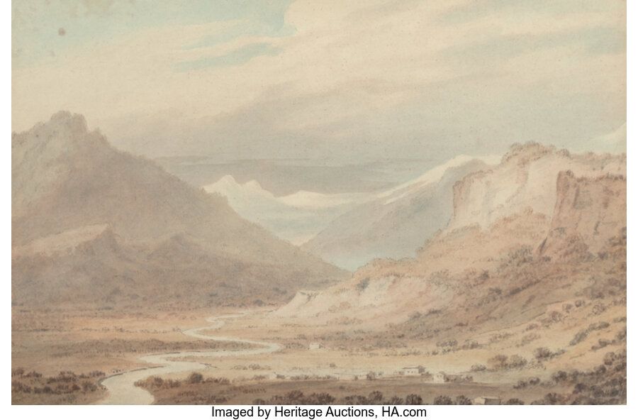 John Robert Cozens (British, 1752-1797) The lesser valley of Ober-hasli, upper p&hellip;