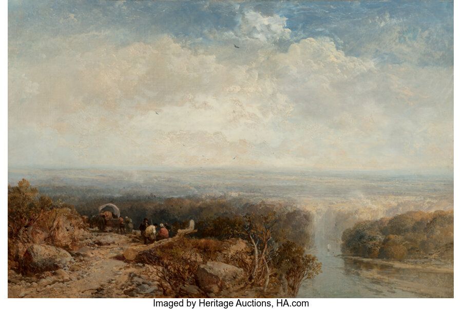 James Webb (British, 1825-1895) Near Richmond, Yorkshire Oil on canvas 20-1/4 x &hellip;