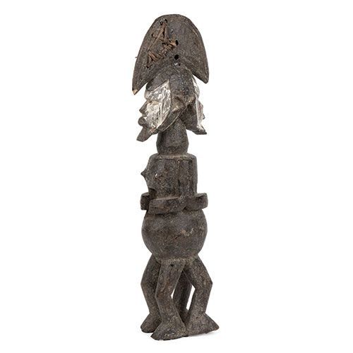 Null Sculpture tribale africaine en bois sculpté du Cameroun. . Hauteur : 50 cm