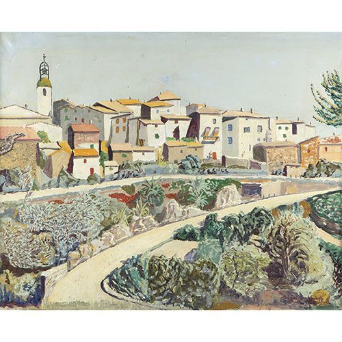 OLGA SACHAROFF (Tiflis, Georgia,1889 - Barcelona, 1967) Paysage rural . Huile su&hellip;