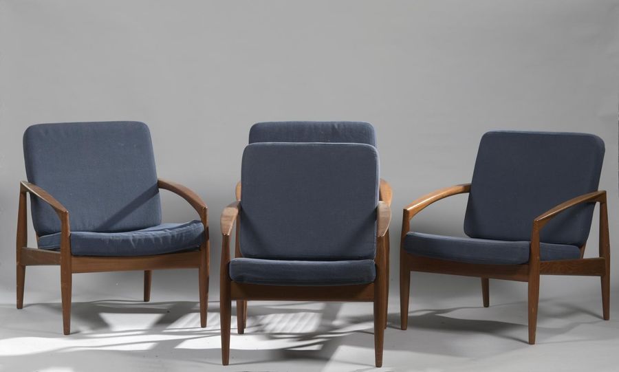 Null * Kai Kristiansen pour Magnus Olsen
Suite de quatre fauteuils modèle "Paper&hellip;