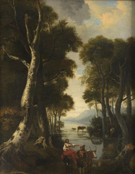 Null Dans le goût du XVIIIème sicèle
Scène animée au bord d'un lac
Huile sur toi&hellip;