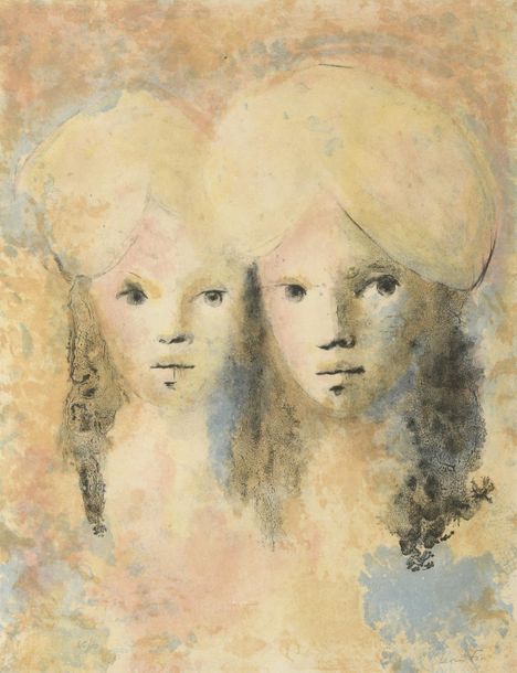 Null Léonor FINI (1908-1996)
Portraits de deux jeunes femmes
Lithographie en cou&hellip;