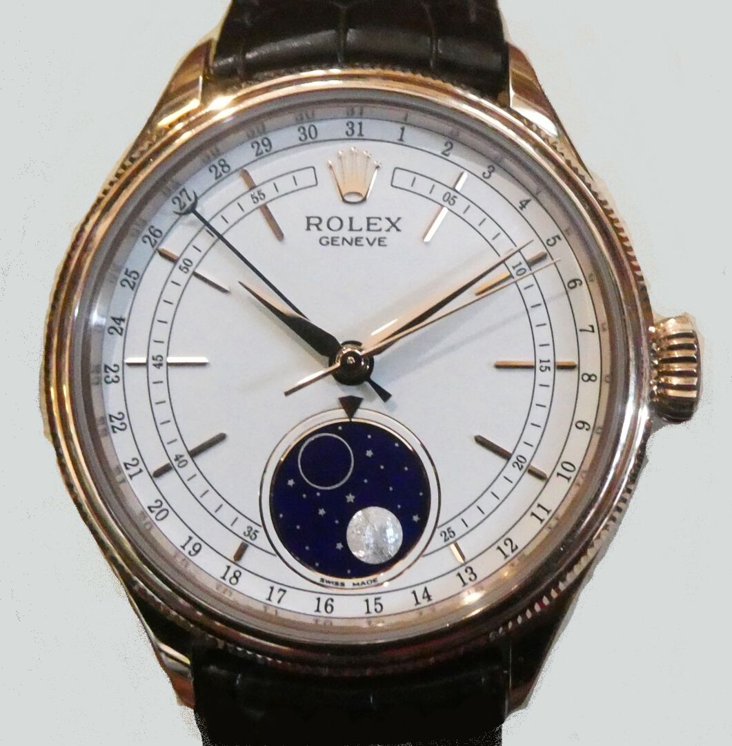 Null ROLEX
Reloj con caja de oro rosa, Cellini fases lunares y aguja de la fecha&hellip;