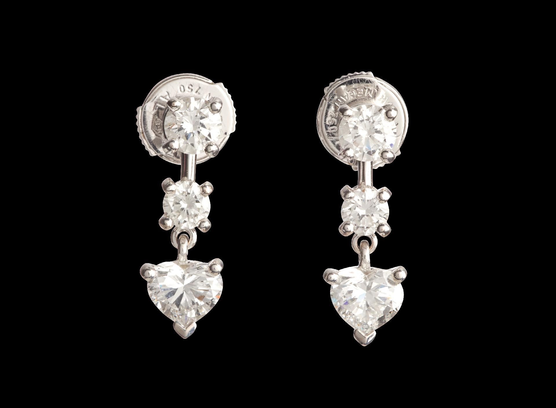 Null Objets de vitrine et préciosités : Boucles d'oreilles diamants et brillants&hellip;