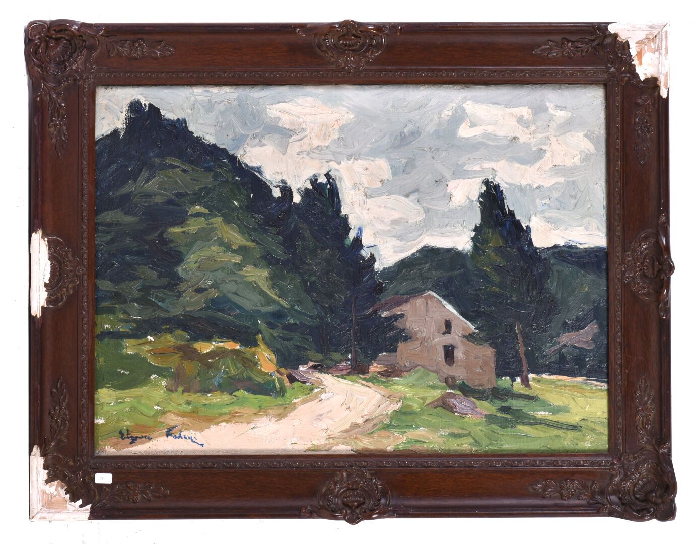 Elysée FABRY (Liège 1882-1949) Vue de Targnon
Huile sur toile signée en bas à ga&hellip;