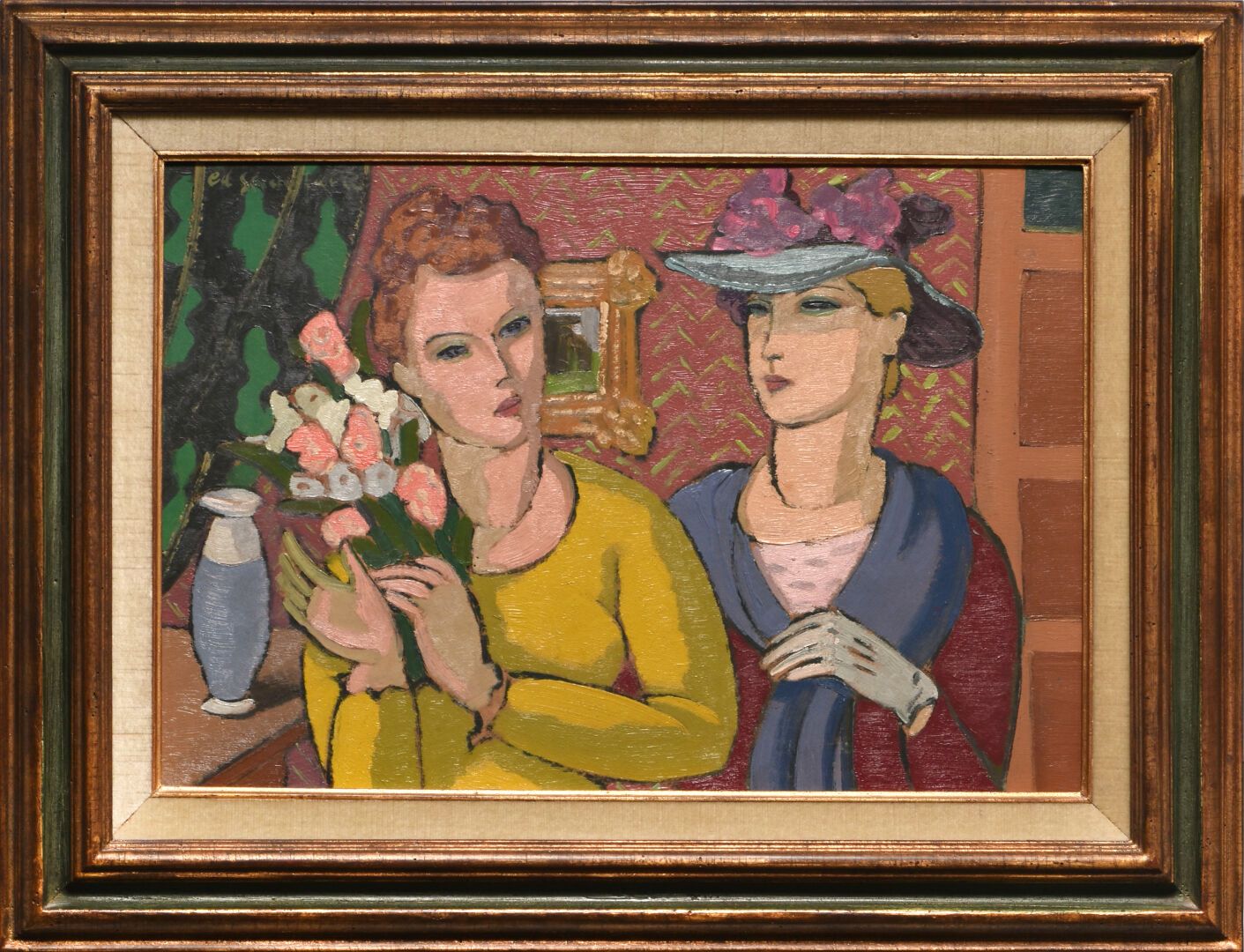 Edgar SCAUFLAIRE (Liège 1893-1960) Deux femmes
Huile sur toile signée en haut à &hellip;