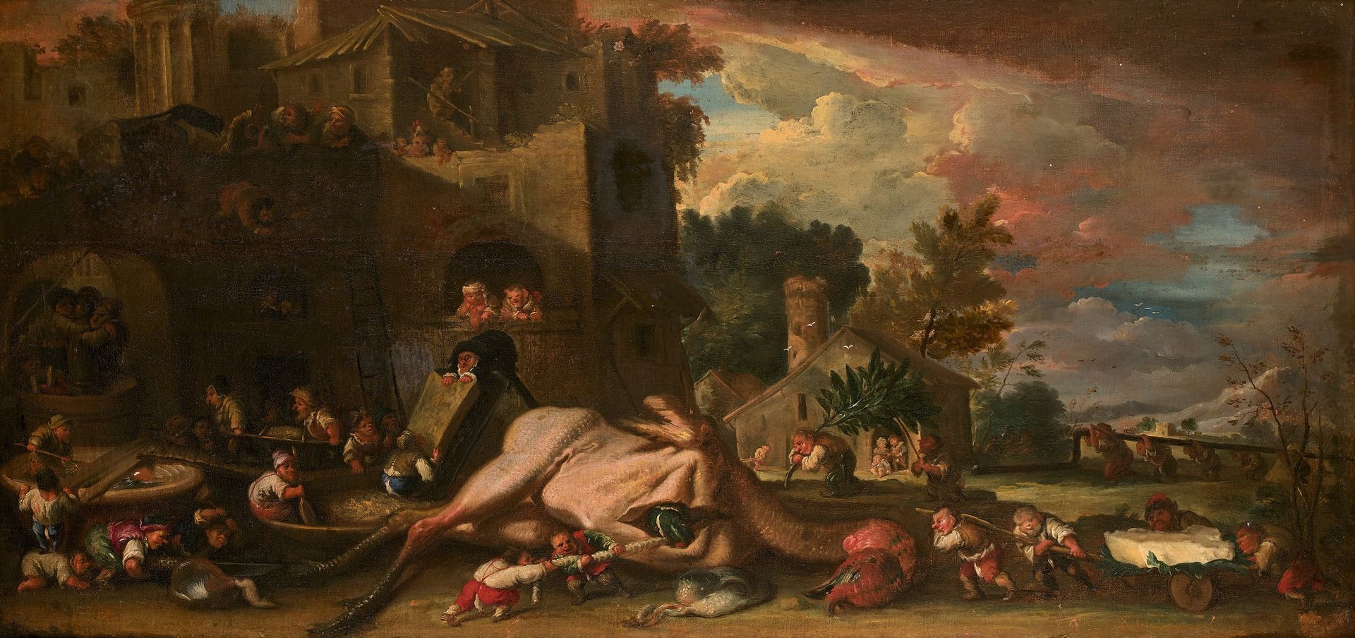 Null 
FAUSTINO BOCCHI (Brescia, 1659-1742) 

The Dwarves Stripping a Turkey 

Ca&hellip;