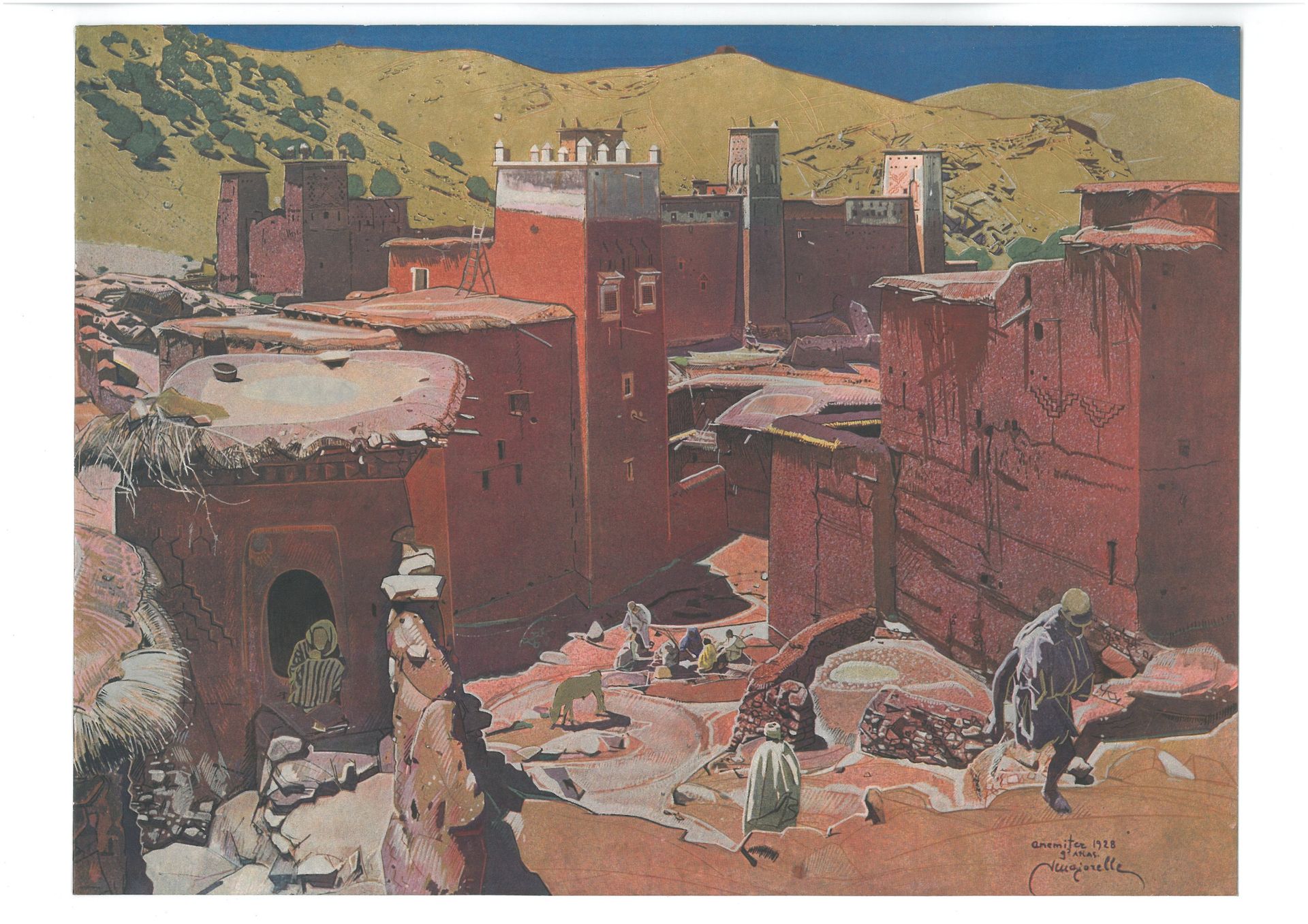 Null Jacques Majorelle (francese, 1886-1962) Les Kasbahs de l'Atlas, 1930 Portfo&hellip;