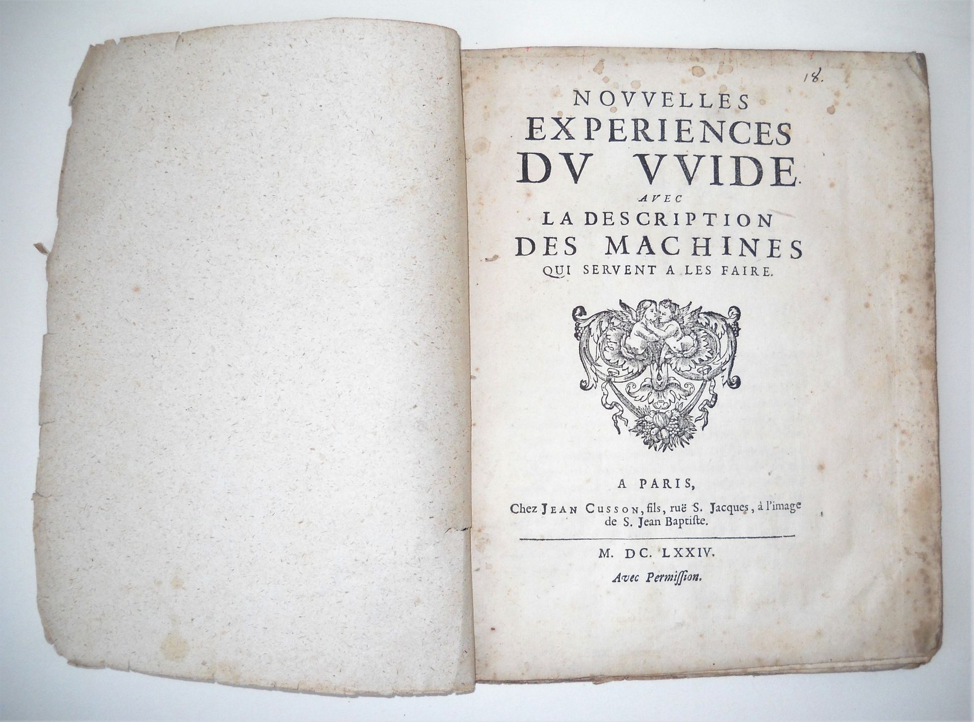 Null [Sciences - Inventions] DENIS PAPIN (1647-1713) . Nouvelles expériences du &hellip;