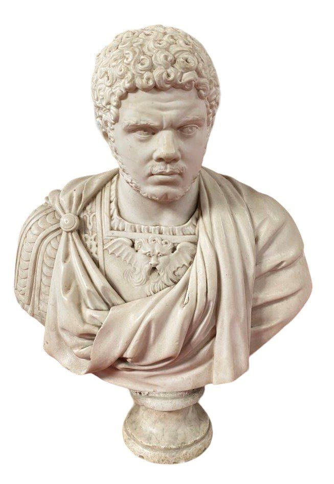 Null École italienne du XVIIIe siècle L’empereur Caracalla (188-217) Buste en ma&hellip;