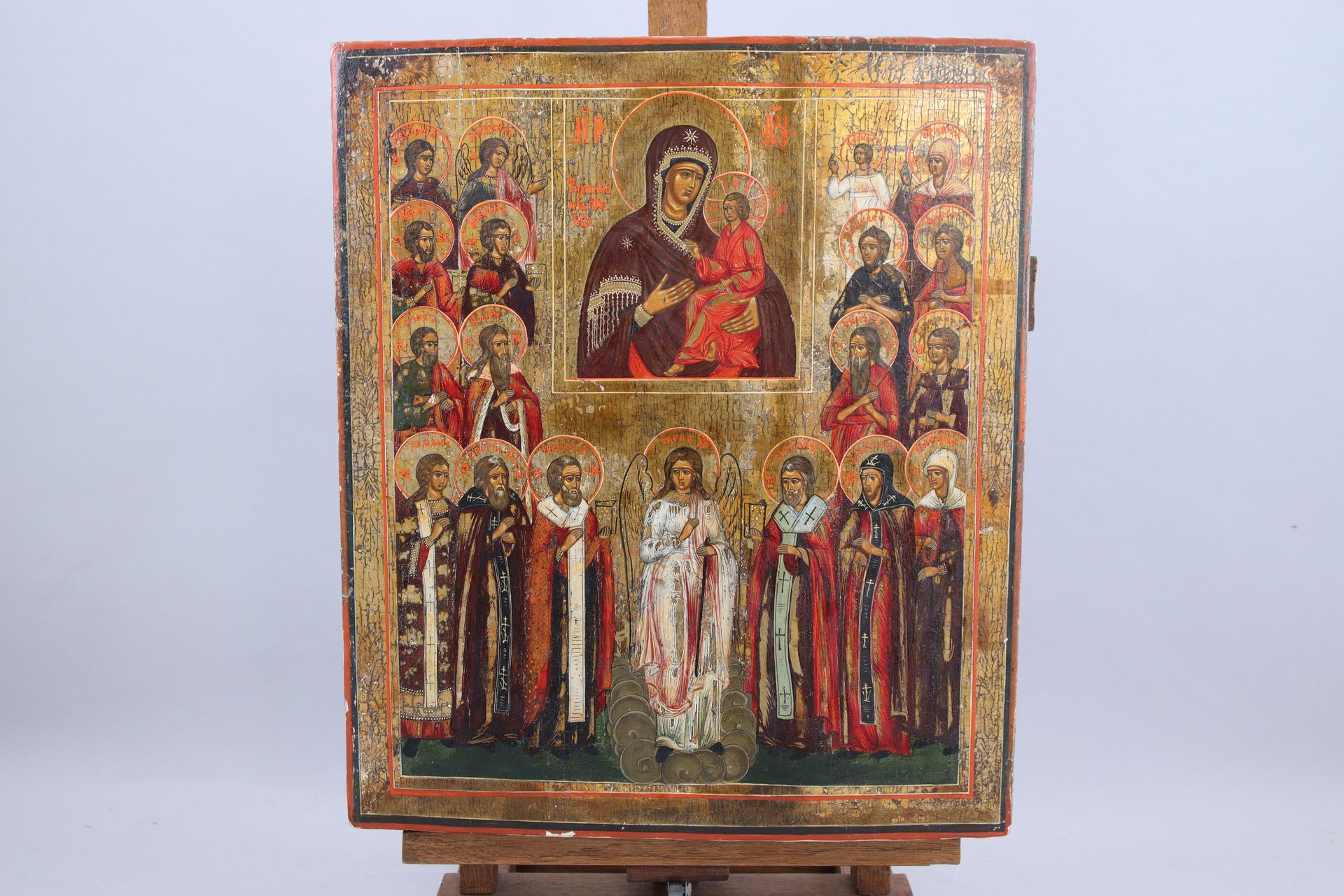 Null Russia, 19th century.
Icon from the cathedral of the Mother of God in Tikhv&hellip;