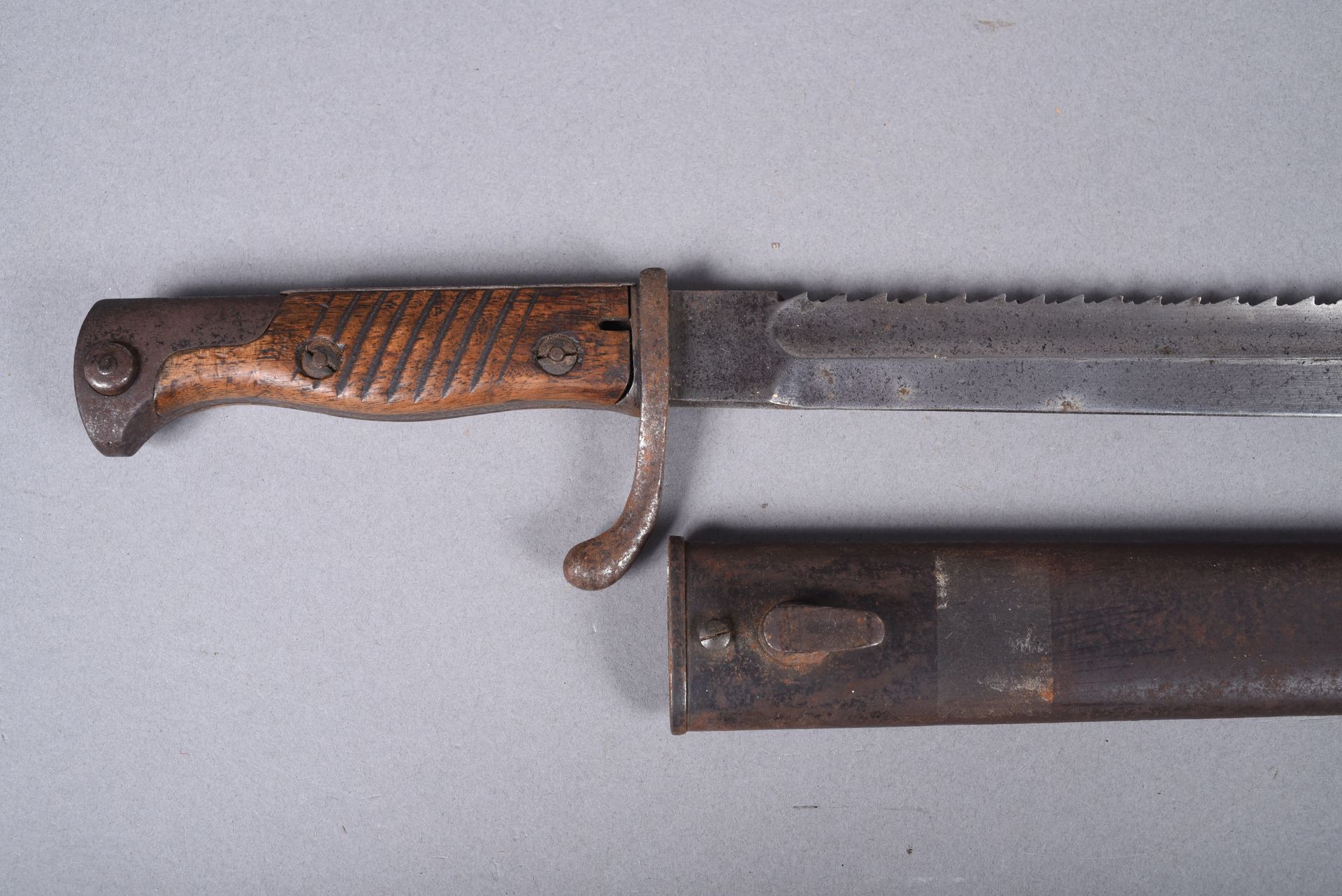 Null Todos. Espada bayoneta Mle 1898/05 para los Ingenieros con dos placas estri&hellip;