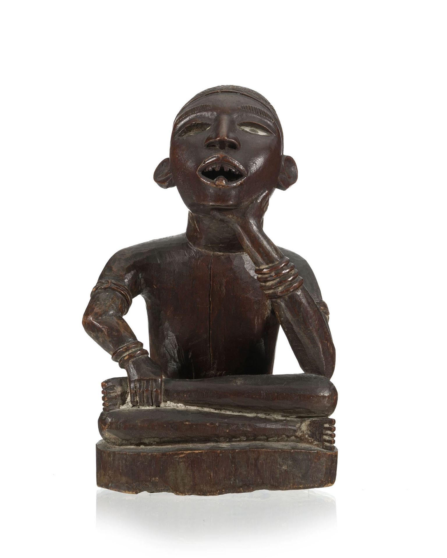 Null Statuette fétiche Vili, République Démocratique du Congo, bois dur à patine&hellip;