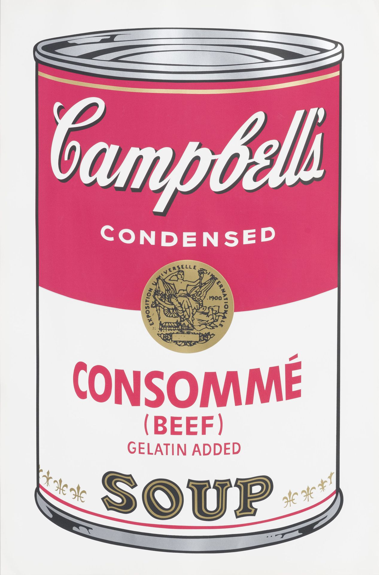 Null Andy Warhol (1928-1987), "Consommé (Beef) Soup", 1968, sérigraphie en coule&hellip;