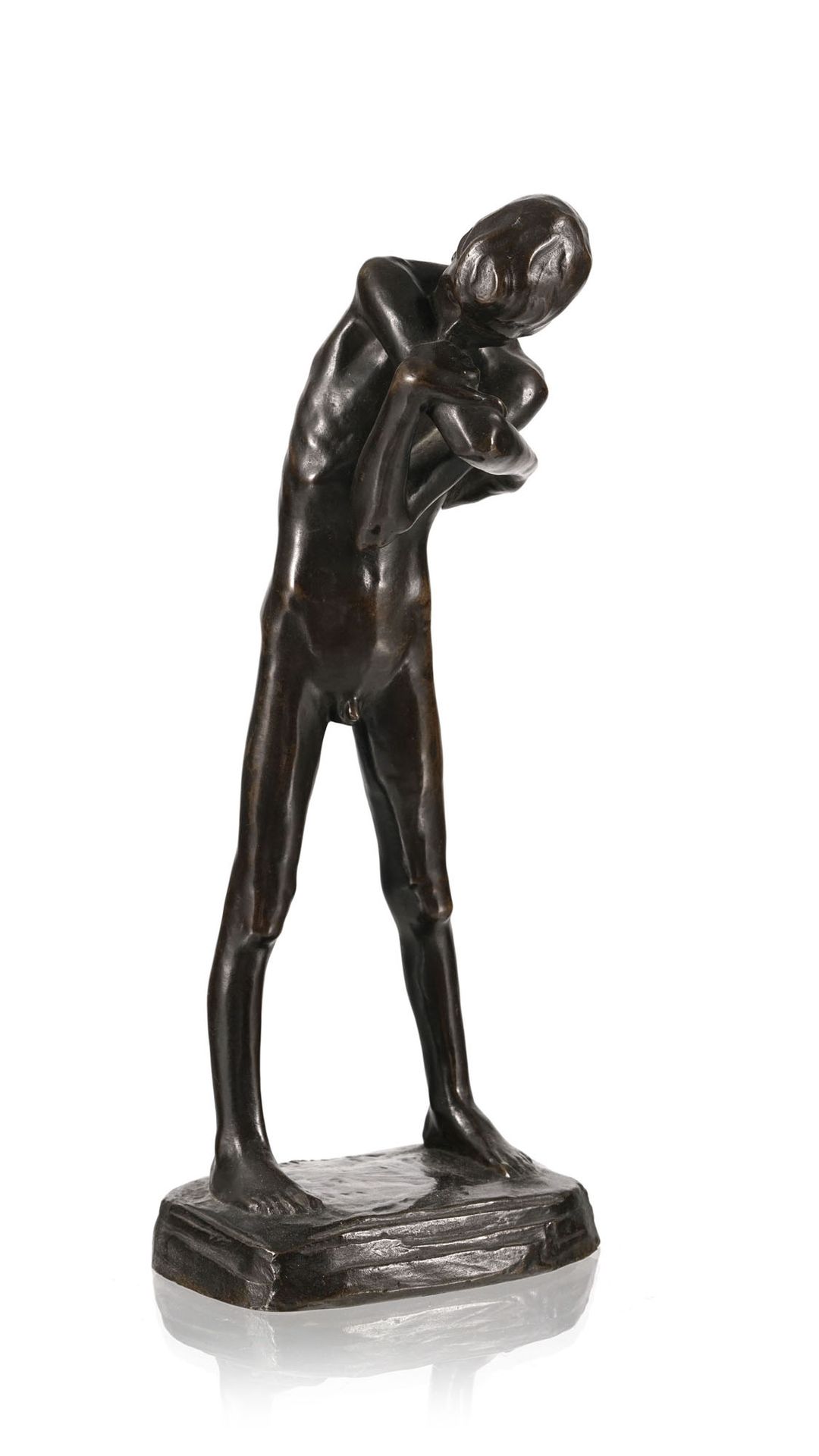 Null Georges Minne (1866-1941), Le petit blessé II (1898), bronze patine brune, &hellip;