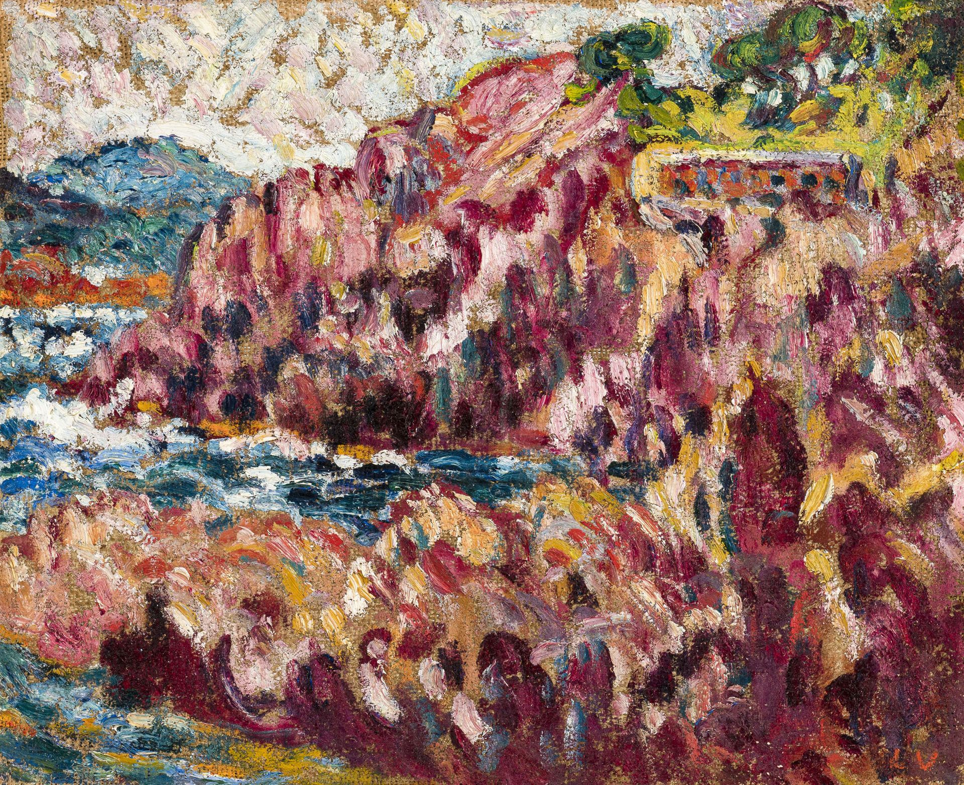 Null Louis Valtat (1869-1952), Rochers à Aguay, 1902, huile sur toile, monogramm&hellip;