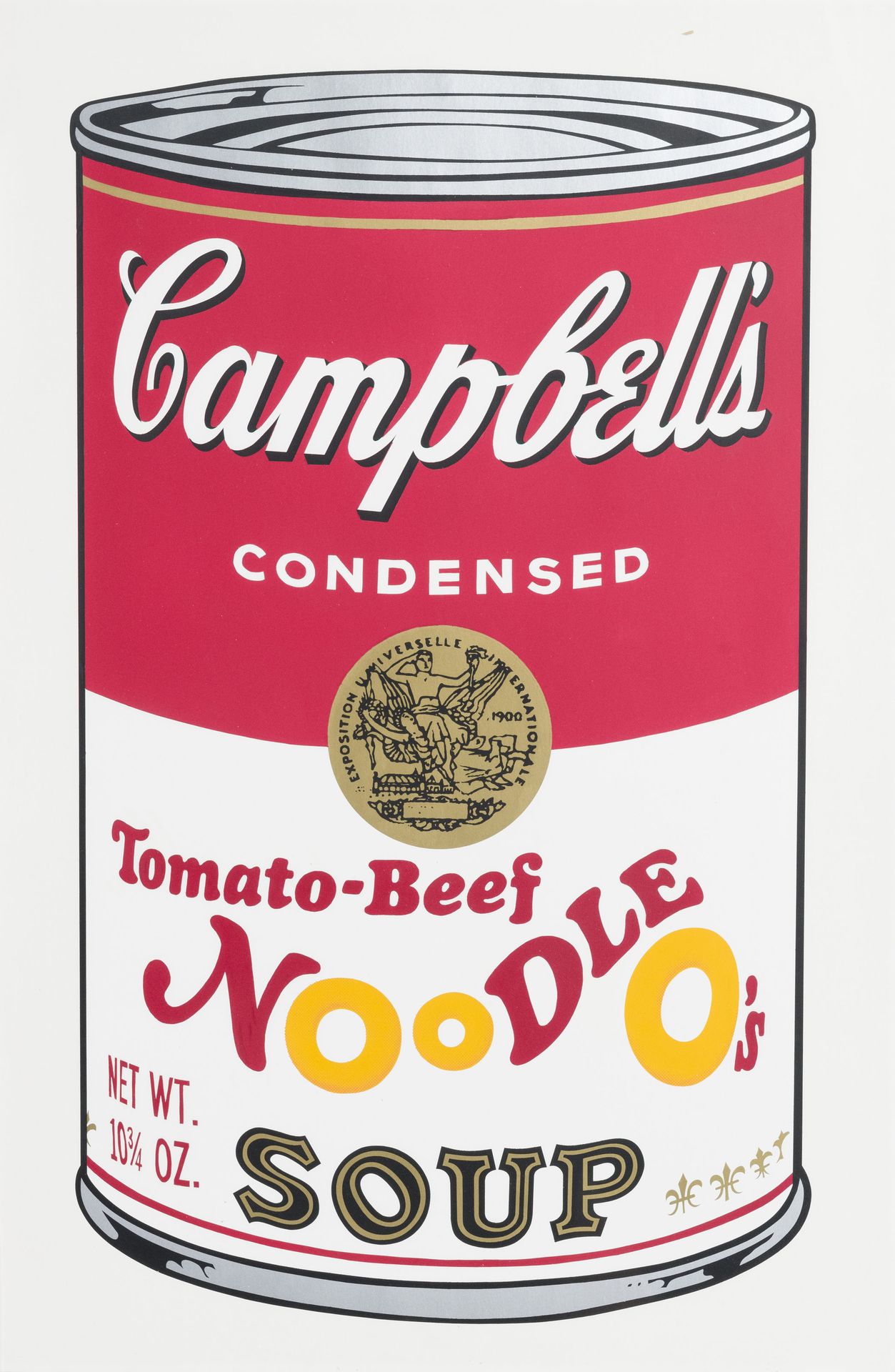 Null Andy Warhol (1928-1987), "Tomato-beef Noodle O's", 1969, sérigraphie en cou&hellip;