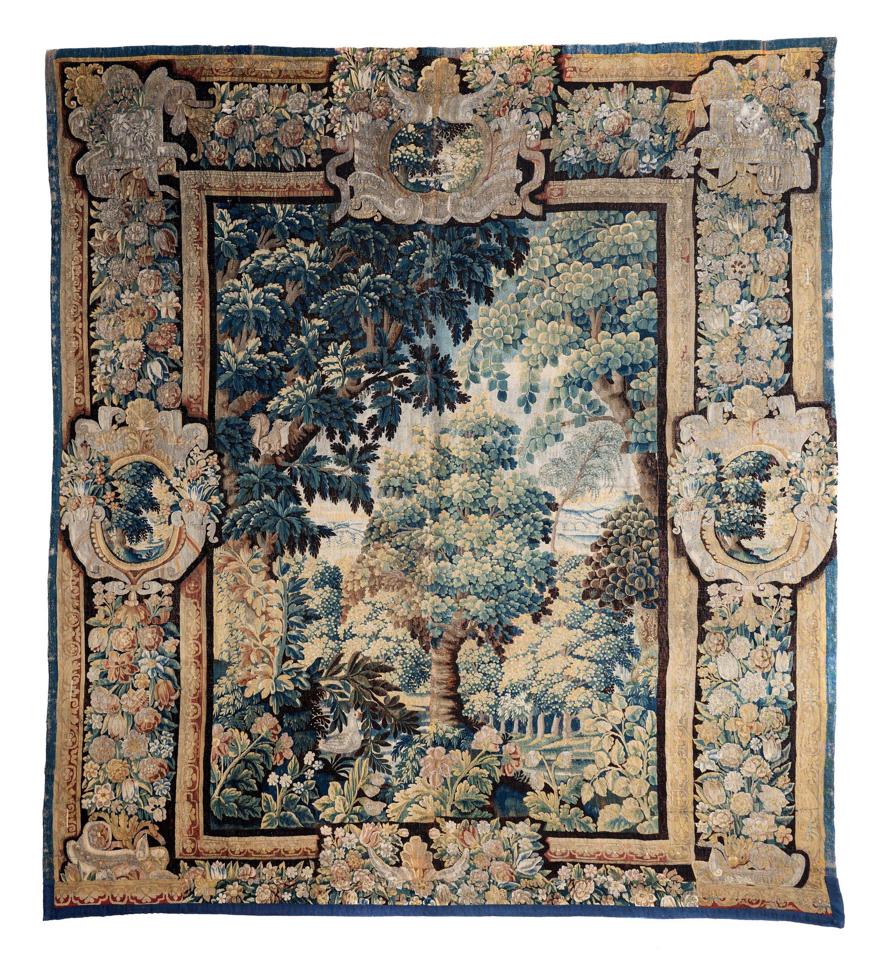 Null Tapisserie en laine et soie polychromes, Flandres, XVIIe s., à décor d'un p&hellip;