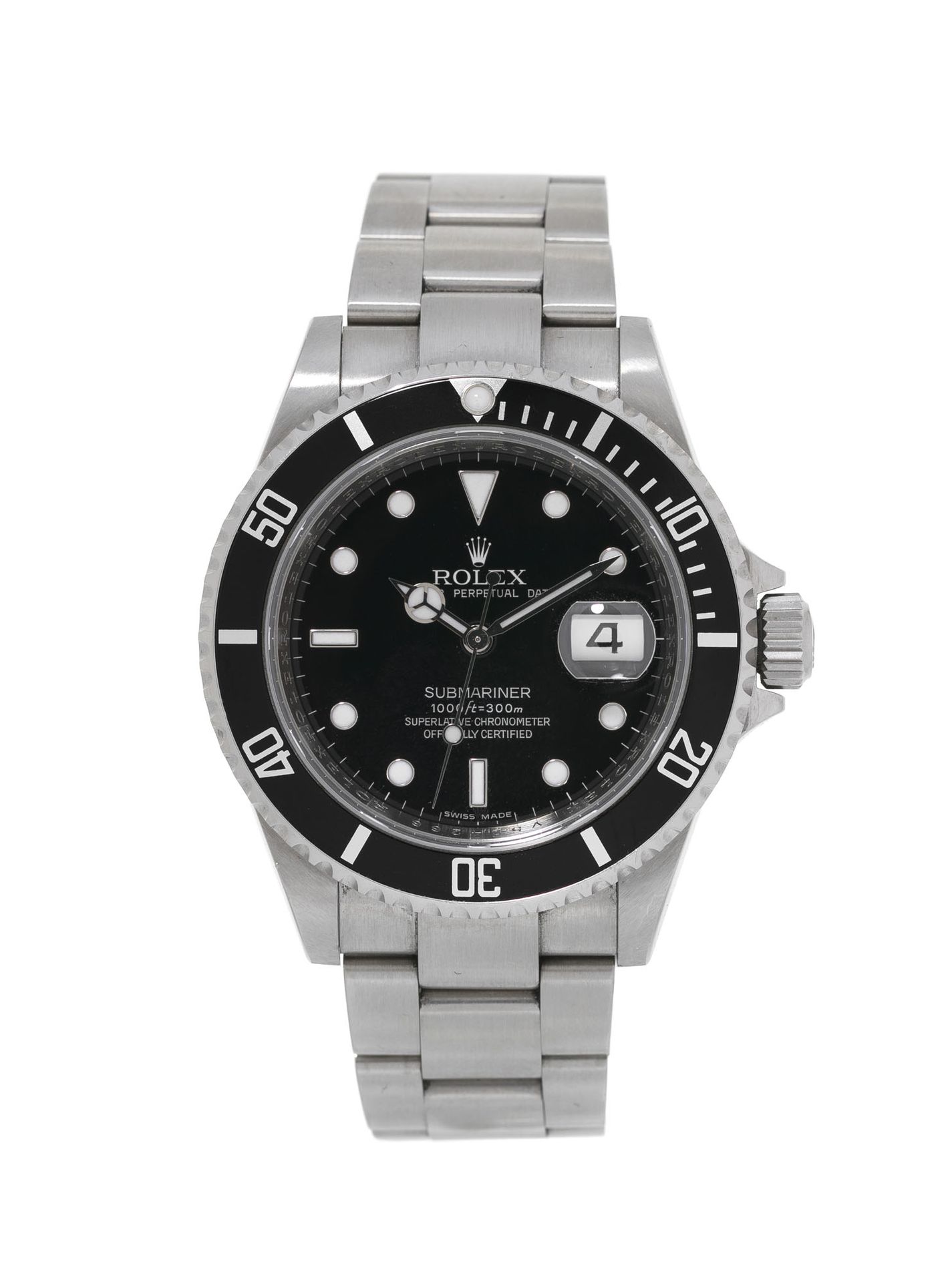 Null Rolex, Submariner, ref.16610, steel wristwatch, circa 2008Movement: cal. 31&hellip;