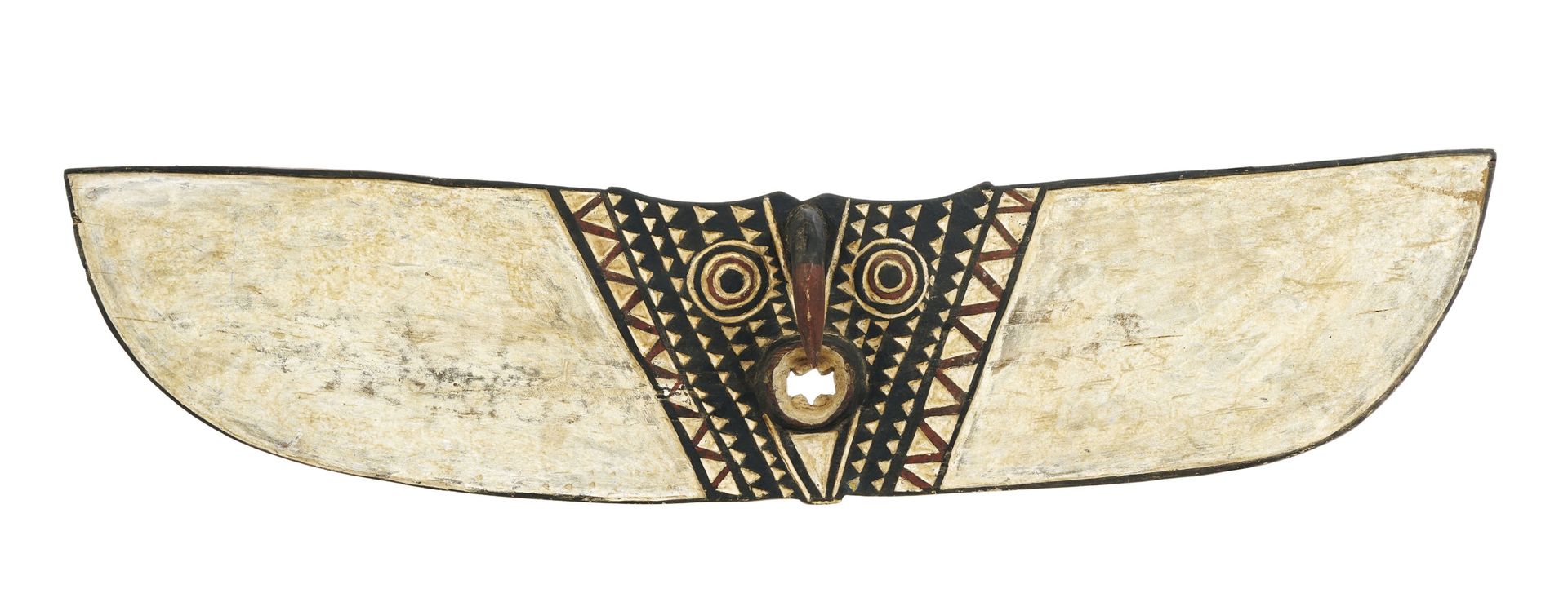 Null Bwa duho变型面具，称为蝴蝶或鸟类面具，木头和颜料，布基纳法索，长184厘米