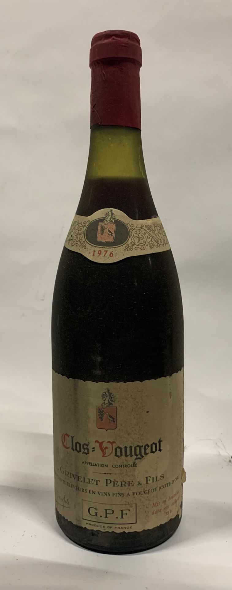 Null ● CLOS-VOUGEOT | Grivelet Père & Fils, 1976

11 bouteilles (3LB, 7MB, B - E&hellip;