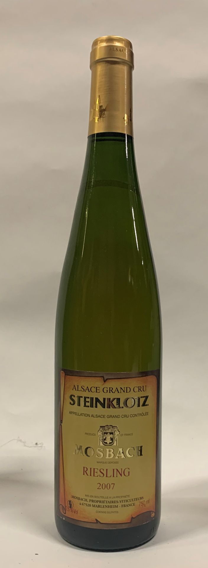 Null ○ RIESLING | GC Steinklotz, Domaine Mosbach, 2007

14 bouteilles (1B - ELS)&hellip;