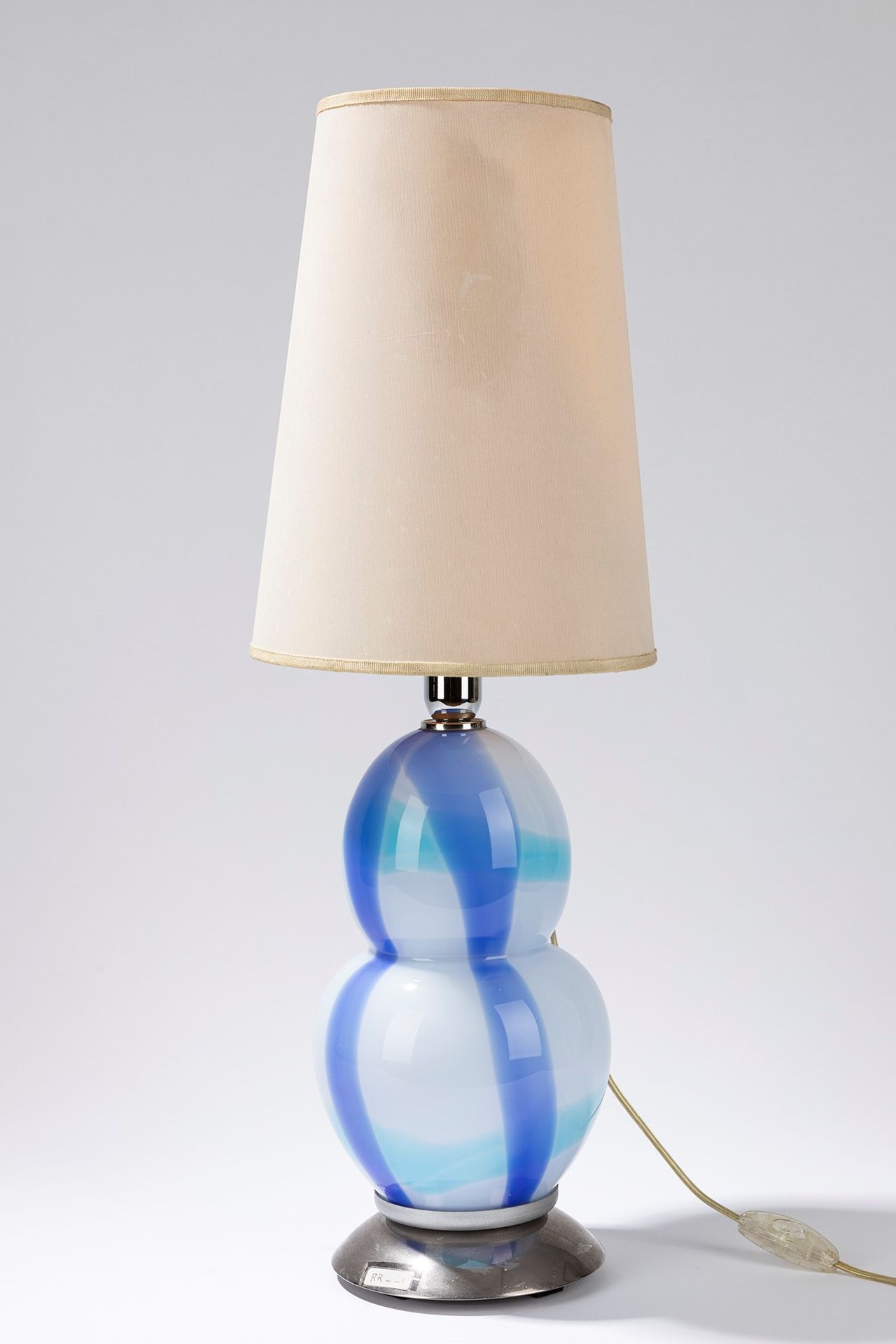 Ettore Sottsass Table lamp, 70's period

cm h 64,5 x 20
polychrome glass.