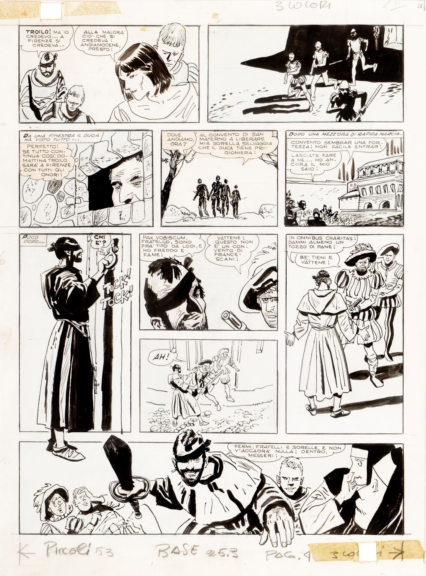 HUGO PRATT Le avventure di Fanfulla, 1967

Crayon et encre sur carton fin
28 x 3&hellip;