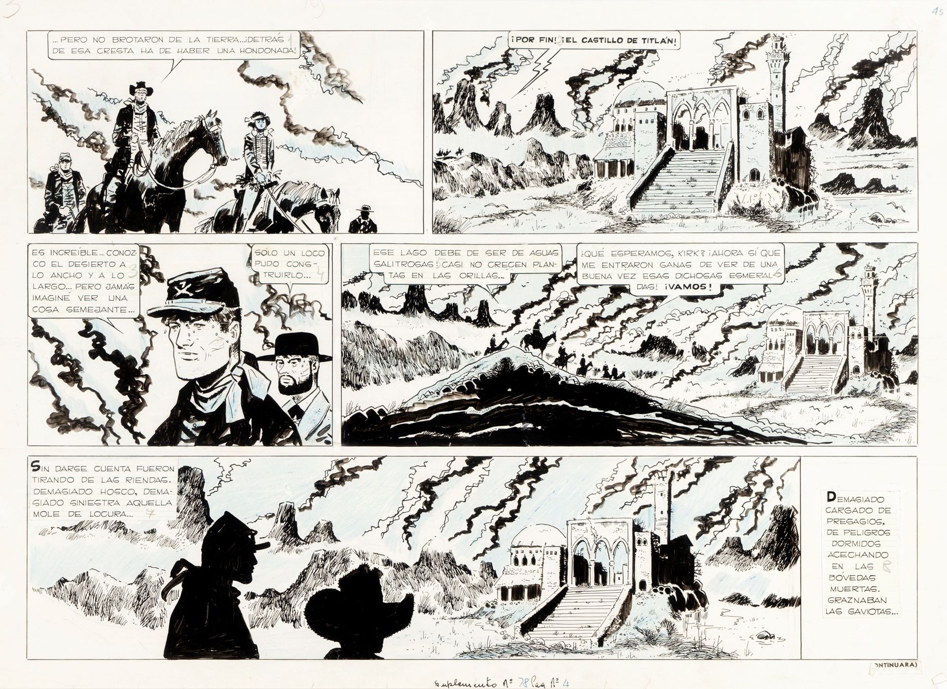 HUGO PRATT Il Sergente Kirk - Il castello di Titlàn, 1959

Bleistift, Pastell un&hellip;