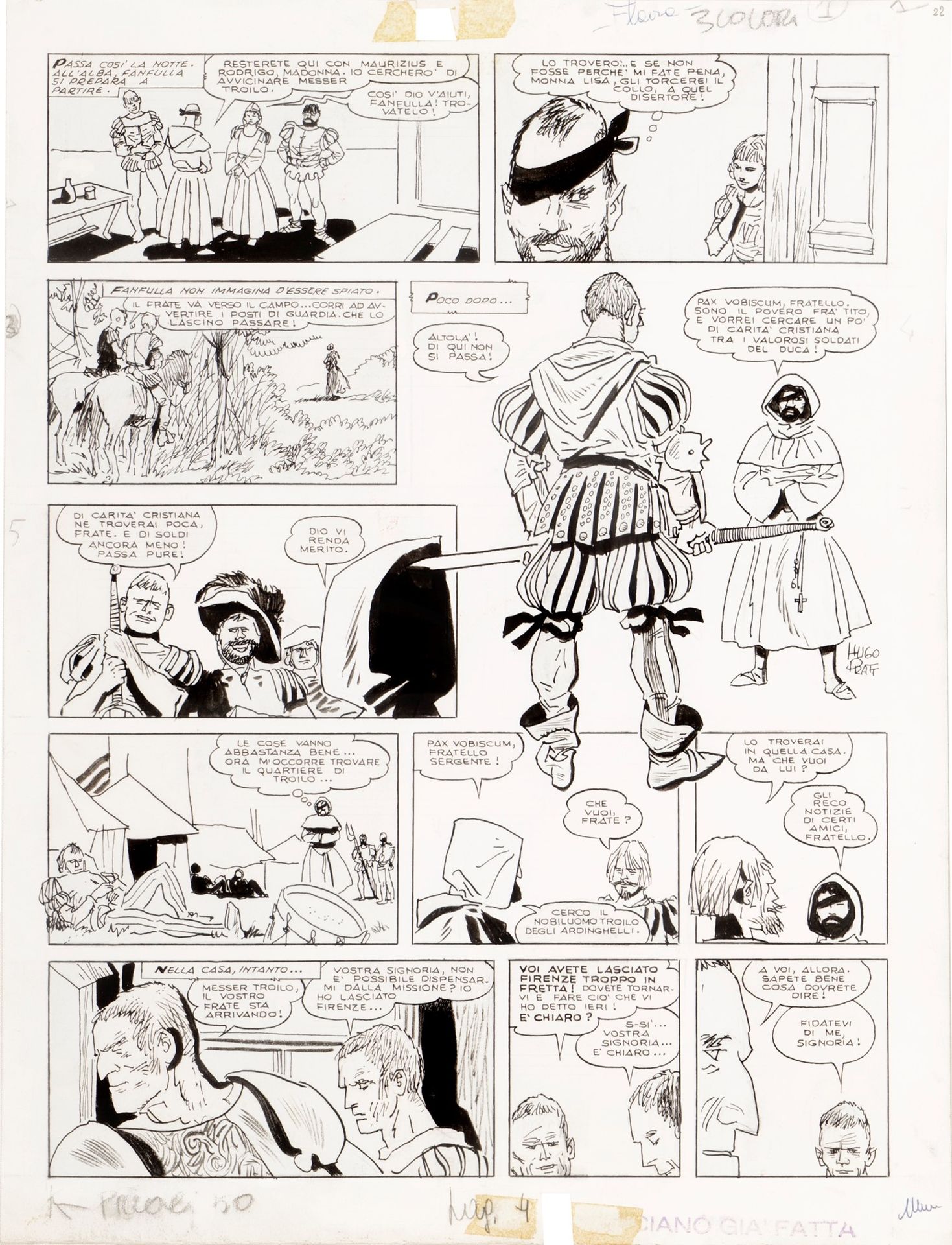 HUGO PRATT Le avventure di Fanfulla, 1967

Bleistift und Tinte auf dünnem Karton&hellip;