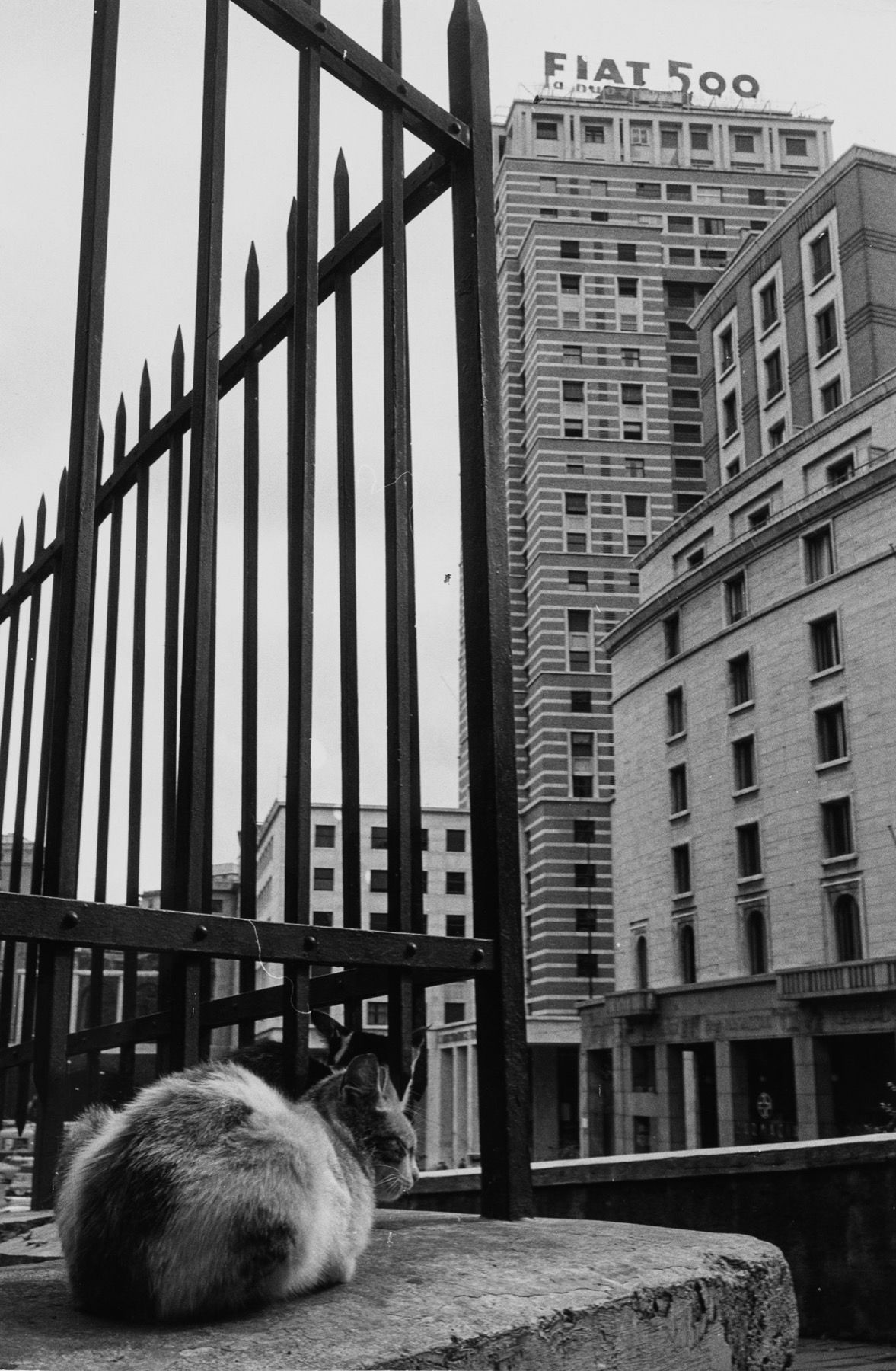 Kurt Blum 热那亚，但丁广场 ，1960年

复古明胶银印刷品
11.6 x 7.7 in.
背面有摄影师的信用印章