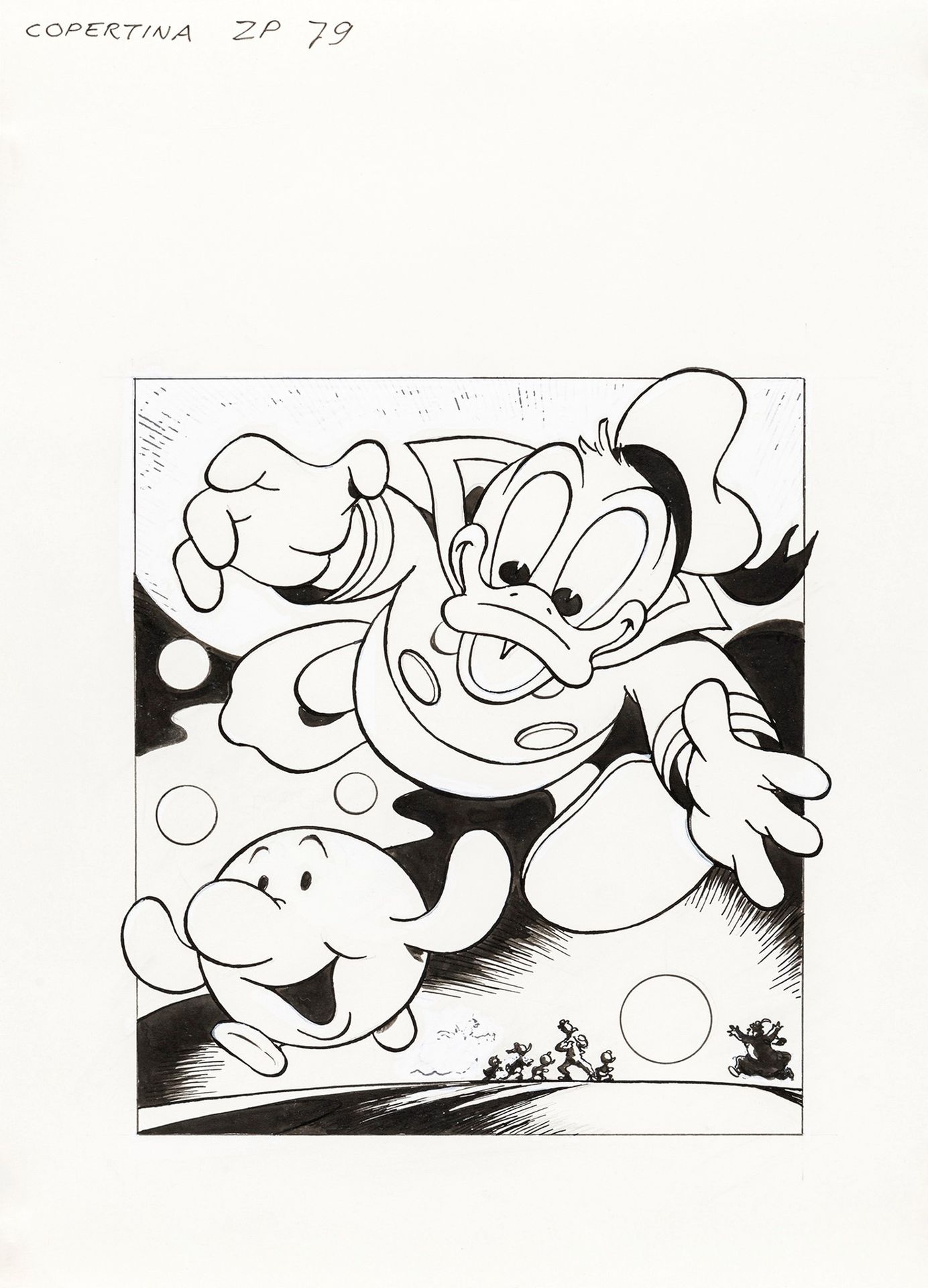 Marco Rota Paperino e la palla misteriosa, 1996

crayon et encre sur carton fin
&hellip;