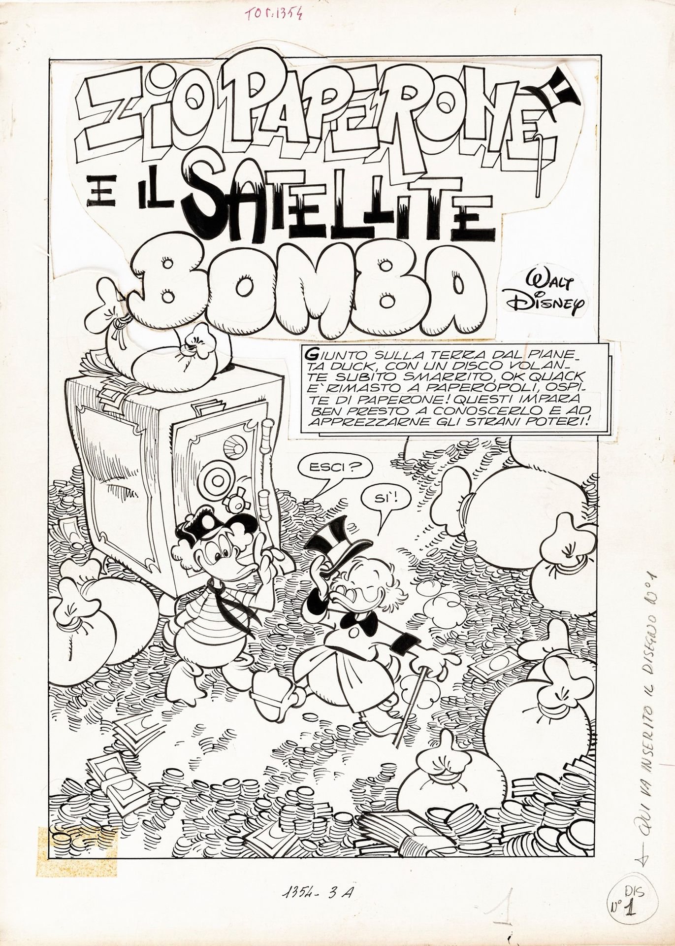 Giorgio Cavazzano Zio Paperone e il satellite bomba, 1981

pencil and ink on thi&hellip;