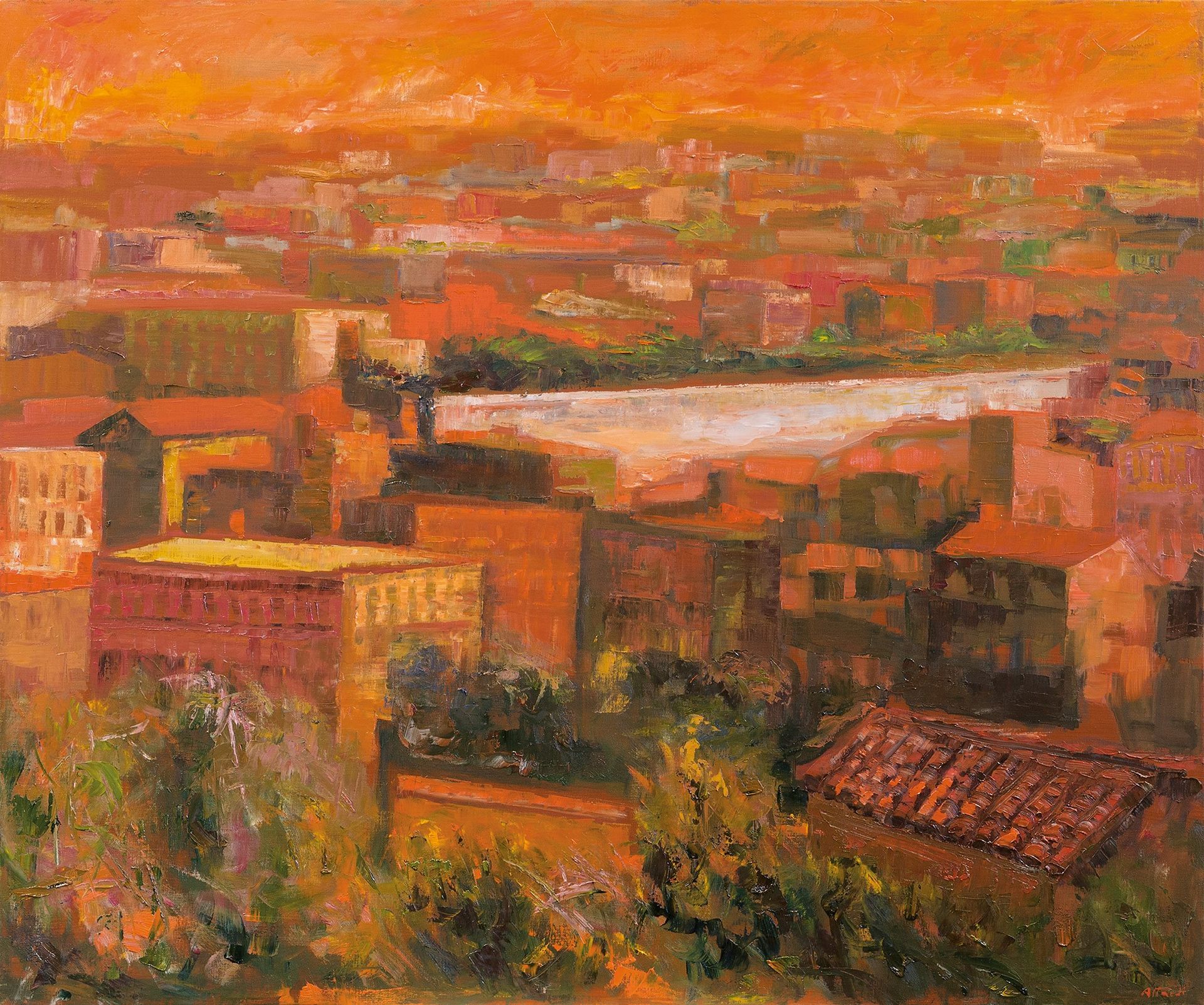 UGO ATTARDI Roman roofs, 2001

oil on canvas
100 x 120 cm
Signed lower right: At&hellip;